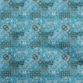 thumbnail image 1 of oneOone Tissu en Rayonne Bleu Sarcelle Patchwork Tissu pour Robe Tissu Imprimé au Mètre 56 Pouces de Large, 1 of 5