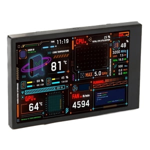 Moniteur informatique Temp, 3.5 Mise en page personnalisable de l'éditeur de thèmes inch PC CPU Moniteur de données pour le bureau