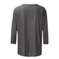 thumbnail image 4 of Daisyyozoid T-Shirt de Pâques Joyeuses pour Femme Col Rond Haut à Manches Longues Haut à Manches Longues Col Rond T-Shirt, 4 of 5
