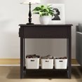 thumbnail image 4 of Gymax Set of 2 Nightstand 2 Tier End Bedside Sofa Side Table w/Drawer &Shelf Espresso, 4 of 10