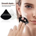 thumbnail image 2 of 6Pcs Velour Triangle Powder Puff,Soft Pure Cotton Face Makeup Sponge Powder Puffs,Loose Powder Cosmetic Foundation Mineral Powder Wet Dry-Black, 2 of 5