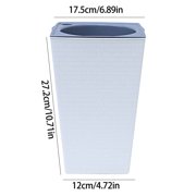 SLYNSHome Modern Plant Pots for Desk Decorations,Self Watering Flower Pots Planters with Drainage Hole for Indoor Outdoor - White