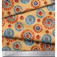 thumbnail image 3 of Soimoi polyester Crepe Fabric Brush Stroke Abstract Print Fabric by the Yard 42 Inch Wide, 3 of 3