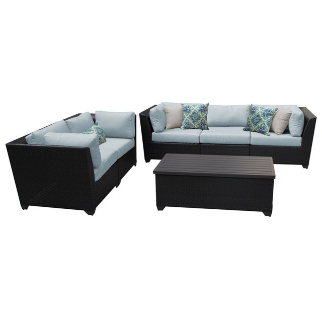 Barbados 6 Piece Outdoor Wicker Patio Furniture Set 06p