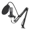 thumbnail image 1 of BM800 Professional Condenser Microphone Podcast Live Broadcast Equipment USB MIC Microfone Set Studio Mic with Arm Stand Music Recording Equipment for Studio Live Recording and Broadcasting, 1 of 7