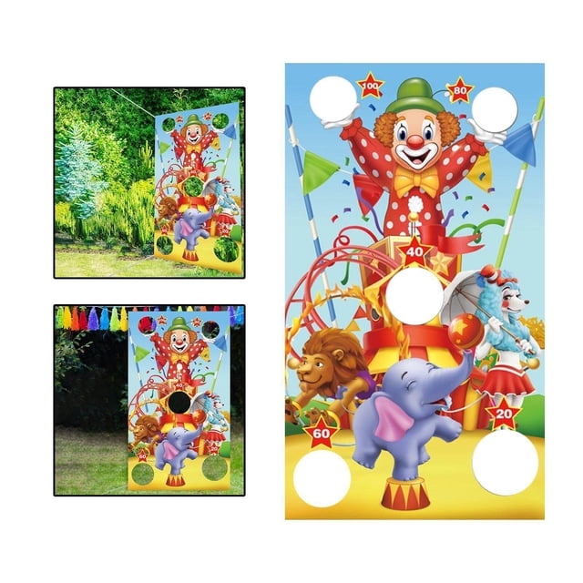 fastboy Reusable Bean Bag Game Sets Banner Friends Interaction Toss Game Yard Game Style B