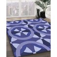 thumbnail image 3 of Ahgly Company Tapis Rond Lavable en Machine Intérieur Transitionnel Mimosa Violet, 4 Pieds Rond, 3 of 7