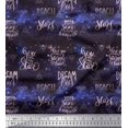 thumbnail image 1 of Soimoi Cotton Duck Fabric Text & Sacred Geometry Galaxy Print Fabric by Yard 42 Inch Wide, 1 of 3