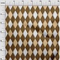 thumbnail image 3 of oneOone Rayon Brown Fabric Argyle Fabric For Sewing Printed Craft Fabric By The Yard 56 Inch Wide, 3 of 4