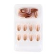 thumbnail image 1 of relayinert False Nail Removable Wearable Simple to Apply Smooth Surface Various Shapes Fake Fingernail Strong Viscosity Charming Paster 32, 1 of 8