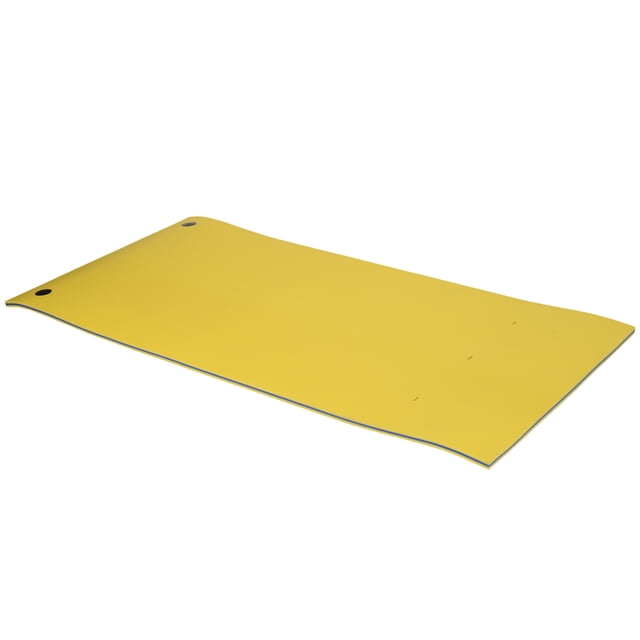 HOMCOM 10' x 5' Roll-Up Pool Float Pad for Lakes, Oceans, & Pools, Water Mat for Playing, Relaxing & Recreation, Yellow