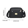 thumbnail image 3 of Vaidha New One Shoulder Crossbody Bag Large Capacity Multi Compartment Women's Bag, 3 of 3