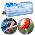 thumbnail image 4 of ziyahi Contenant d'Eau avec Robinet Bouteille Porte-Eau Camping Conduite Randonnée Camp Randonnée Urgence 10 L 40x20x18 cm, 4 of 9