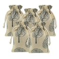 thumbnail image 2 of 20 Pcs Burlap Bags with Drawstring, 3.9" X 5.3" Wedding Party Gift Bags Jewellery Bags (Tree), 2 of 4