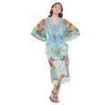thumbnail image 2 of Robe Kaftan Longue Décontractée Ample à Manches Kimono pour Femmes Grande Taille, Tenue de Villégiature, Robe de Soirée, Fête, Été, Plage, Couvre-Maillot, 2 of 6