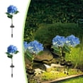 thumbnail image 1 of Matoen Outdoor Patio Decoration Lawns Decorative Ambient Lights Ground Lamp Solar Lighted Pole Hydrangea Automatically Lights Up When It Gets Dark, 1 of 6