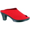 thumbnail image 1 of Bernie Mev's Womens Stella High Heel Mule with Peep Toe - Red, 1 of 1
