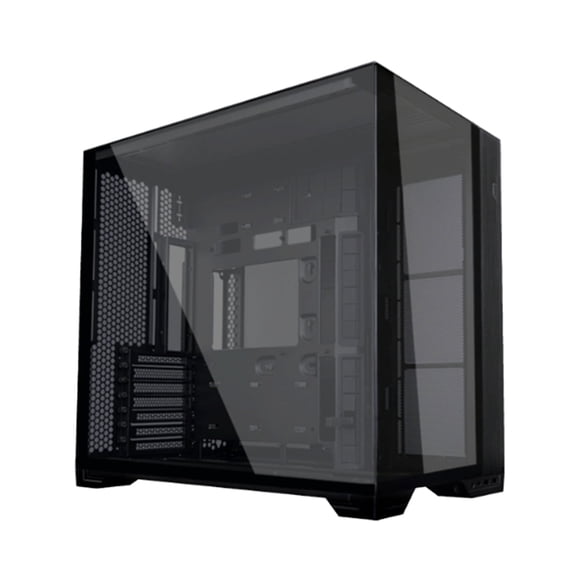 Lian-Li O11 Vision Compact Tempered Glass ATX Mid Tower Computer Case, Black