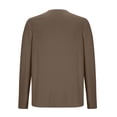 thumbnail image 4 of Jalioing Crew Neck T Shirt for Men Casual Solid Color Long Sleeve Basic Shirt Lightweight Soft Pullover Tee, 4 of 5