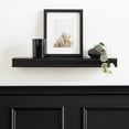 thumbnail image 2 of Hometrends 23in Wynot MDF Floating Wall Shelf Black, 2 of 7