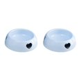 thumbnail image 4 of Dalazy Wear-resistant And Durable Plastic Dog Bowl For Long-lasting Bite Resistant light blue small size 2Set, 4 of 6