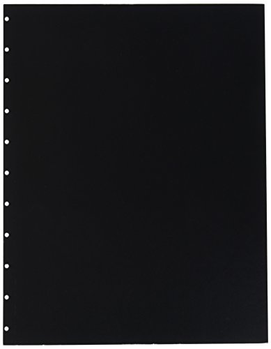GBC VeloBind Leather Look Premium Presentation Covers, Non-Window, Square Corners, Black, 50 Pieces Per Box (9742230)