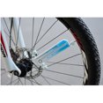 thumbnail image 2 of KAKOWELY Skyblue LED Spoke Light for Bicycle with 32 Patterns and Manual Sensor Switch Easy Installation Fits Most Bikes 3.5 Inches Diameter,6.5"X3.74"X0.51", 2 of 4