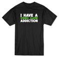 thumbnail image 1 of I Have A Video Game Addiction Graphic Men's Black T-shirt, 1 of 1
