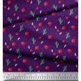 thumbnail image 3 of Soimoi Viscose Chiffon Fabric Triangle,Floral & Cactus Tree Fabric Prints By Yard 42 Inch Wide, 3 of 3
