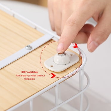 Yeacher 8pcs Paste Type Universal Pulley, 360 Degree Rotation Universal Pulleys, Ball Type Paste Pulley,