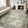 thumbnail image 1 of -Area Rug X Rugs for Living Room- Machine Washable Rug-Soft Living Room Rug-Vintage Non Slip Carpet-Rugs for Bedrooms Dining Room Living Room Office, 1 of 7