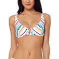 thumbnail image 1 of Jessica Simpson Haut de Bikini à Armatures Rayé pour Femme, Multicolore, m, 1 of 3