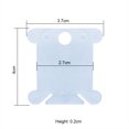 thumbnail image 3 of Embroidery Thread Winding Card Organizer Cross-stitch thread bobbin card Line Thread Bobbin Plastic Card, blue, 50pcs, 3 of 8