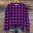 thumbnail image 5 of Rabais Chandail à Capuchon pour Bébé Filles Col Rond Chandail Surdimensionné Mode Enfants Manches Longues Hauts à Enfiler 1-12 Ans Chandail à Manches Longues pour Tout-Petit Violet 7-8T, 5 of 5