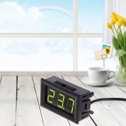 Digital Thermometer,Digital 12V LED Temperature Monitoring Thermometer Meter With Temp Probe