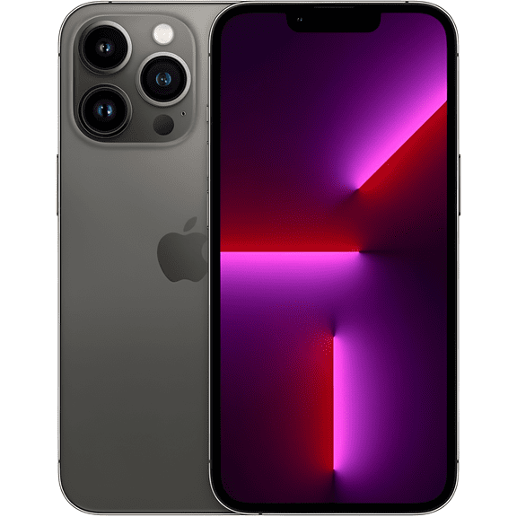 Remis à Neuf Apple iPhone 13 Pro Max - 256 Go – Graphite – Triple Caméra Arrière 12MP et Caméra avant 12MP - Téléphone Intelligent Entièrement Déverrouillé - Excellent État