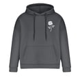 thumbnail image 4 of QIPOPIQ Men's Loose Fit Midweight Logo Sleeve Graphic Sweatshirt Clearance, 4 of 6