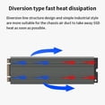 thumbnail image 4 of M.2 2280 Solid State Drive Radiator M2 NVME SSD Drive Aluminum Alloy Heatsink For Desktop PC Laptop PS5 M.2-BK, 4 of 5