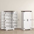 thumbnail image 3 of HOMCOM Armoire de Garde-Manger de Cuisine avec Tablettes Ajustables Armoire de Rangement Blanc, 3 of 10