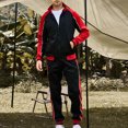 thumbnail image 3 of Miqool Mens Track Suits 2 Piece Sets Color Block Running Athletic Sweatsuits Casual Long Sleeve Full Zip Up Jacket and Sweatpants Sports Jogging Suits Sets, 3 of 4