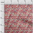 thumbnail image 2 of oneOone Viscose Jersey Red Fabric Abstract Floral Sewing Craft Projects Fabric Prints By Yard 60 Inch Wide, 2 of 5