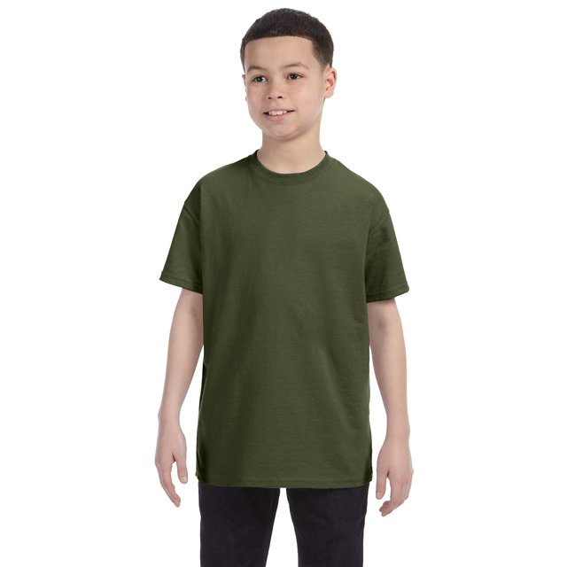 Jerzees T-Shirt Col Côtelé à Déchirer pour Grand Garçon, Style 29B
