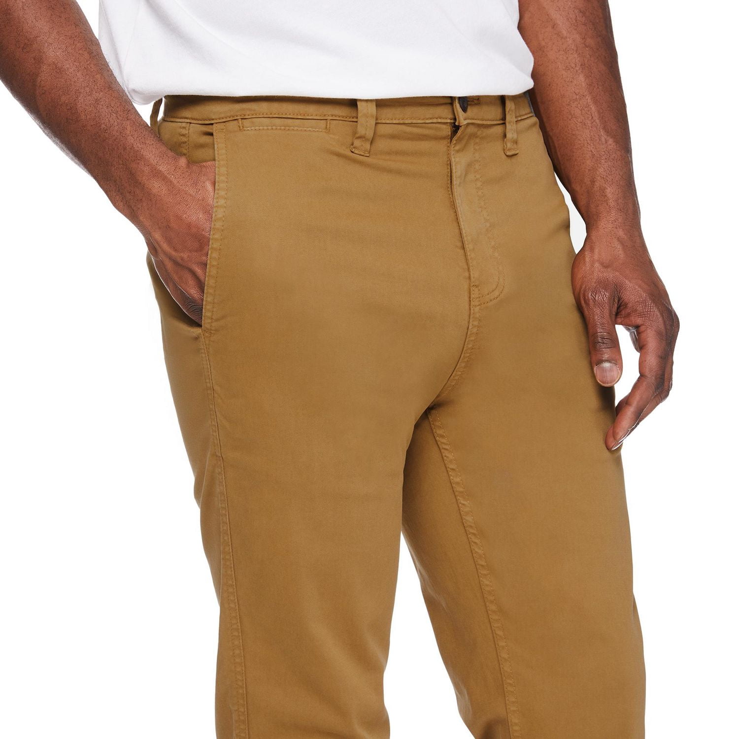 George Men's Slim Straight Cotton Chino Pant