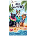 thumbnail image 2 of Bright Colors Hello Summer Dog Banner Tropical Design Beach Theme for Summer Party Outdoor Decoration Beach Events, 2 of 4