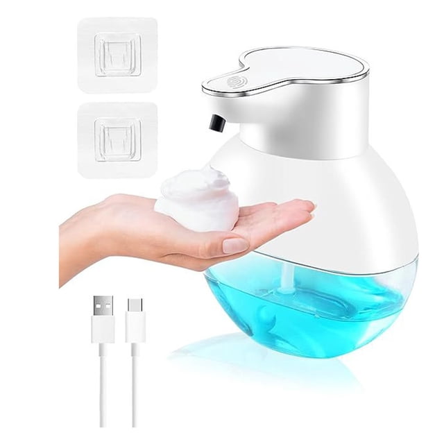 BUYISI Wall Mounted Touchless 4-Speed Electric Soap Dispenser,Usb Rechargeable A