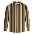 thumbnail image 5 of RXIRUCGD Chemise à Manches Longues Ajustée à Rayures Imprimées pour Homme, Multicolore, Taille : 6TG, 5 of 5