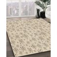 thumbnail image 3 of Ahgly Company Tapis Rond Lavable en Machine Intérieur Transitionnel Pérun Brun, 7 Pieds Rond, 3 of 7