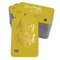 thumbnail image 1 of Inkdotpot Gold Foil Paper Hang Tags Merry And Bright Christmas Favor Tags 100 Pieces, 1 of 6