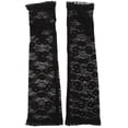 thumbnail image 3 of Arm Gloves Lace Long Protective Fingerless Arm Sleeves Arm Covers with Thumbhole, 3 of 4