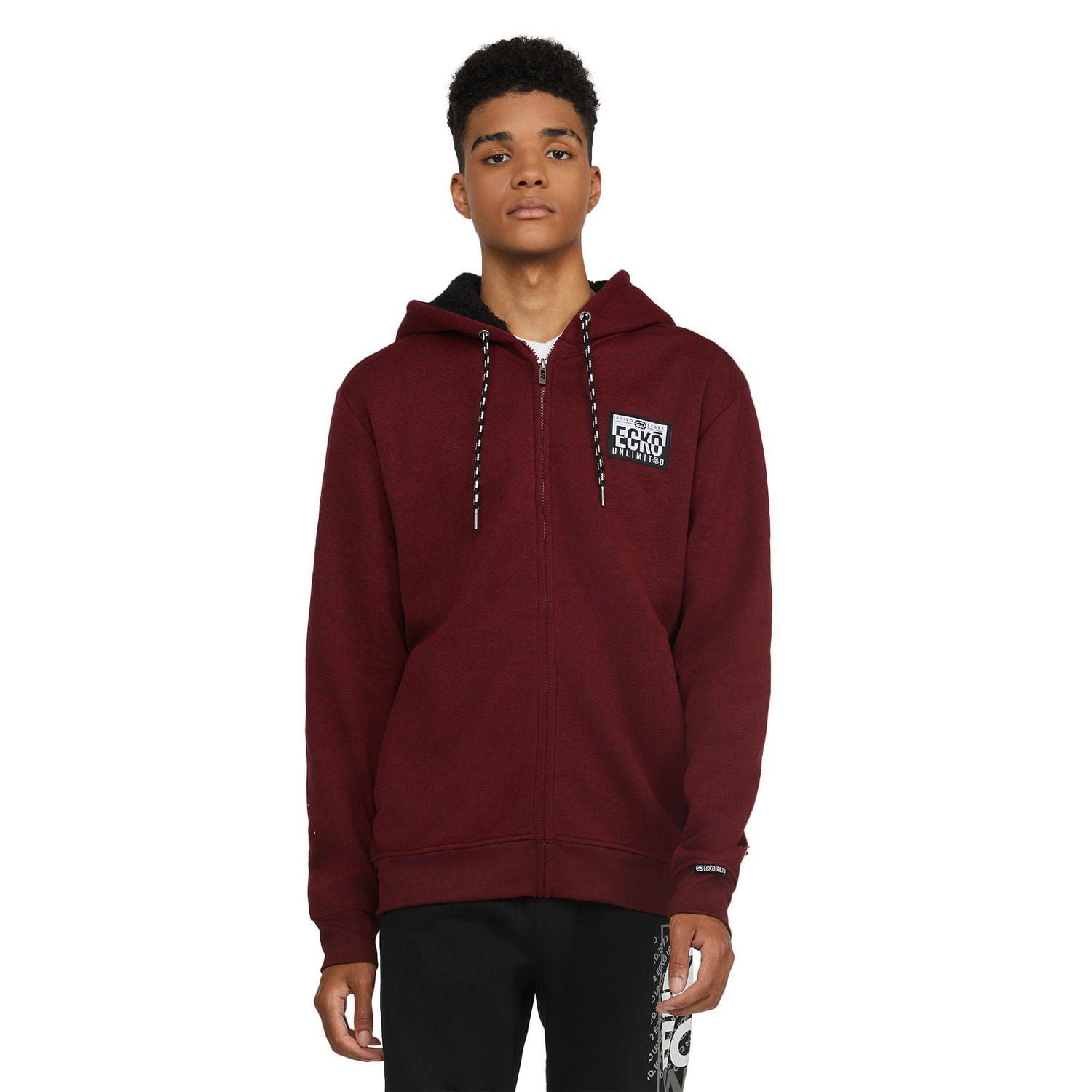 ECKO UNLTD Nomad - Sweat à capuche zippé en Sherpa